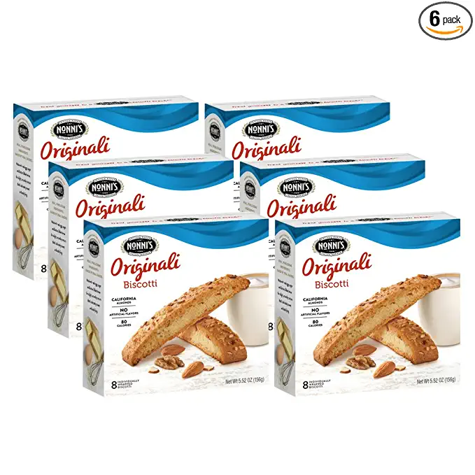  Nonni's Biscotti, Originali, 6 Boxes, 48 Biscotti Total - 773821885834