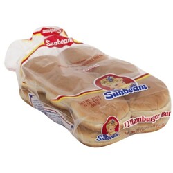 Sunbeam Hamburger Buns - 77633065737