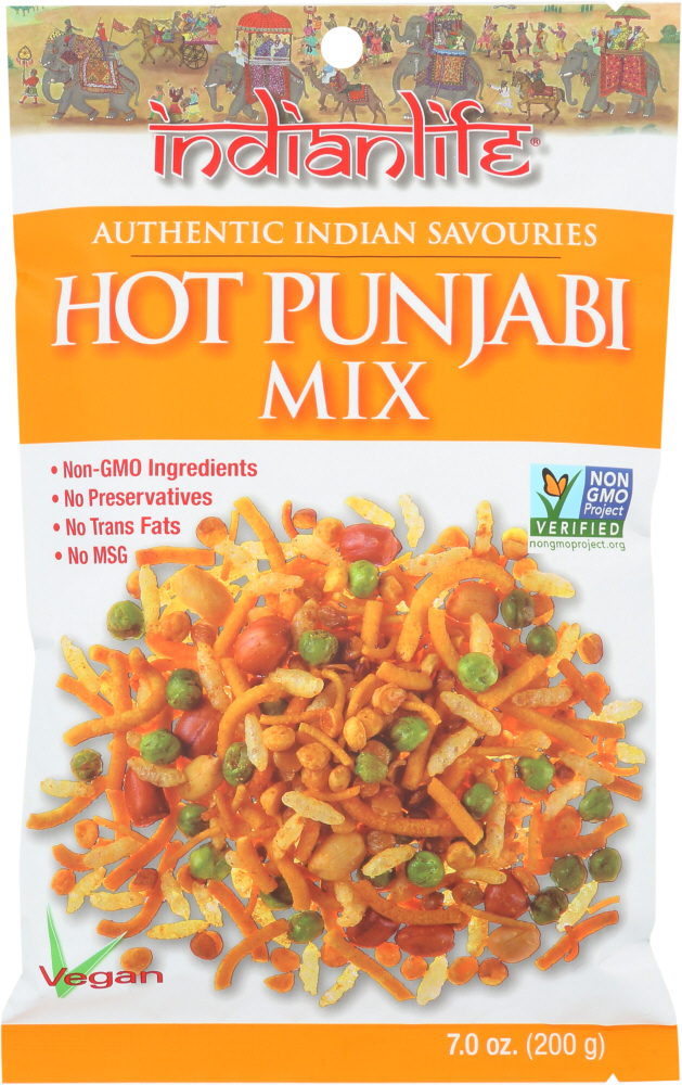 Indianlife, Authentic Indian Savouries Hot Punjabi Mix - 777762004323