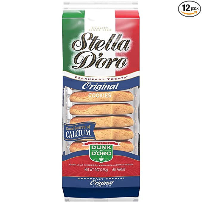  Stella D'oro Breakfast Treats, Original Cookies, 9 Ounce (Pack of 12)  - 778554162023