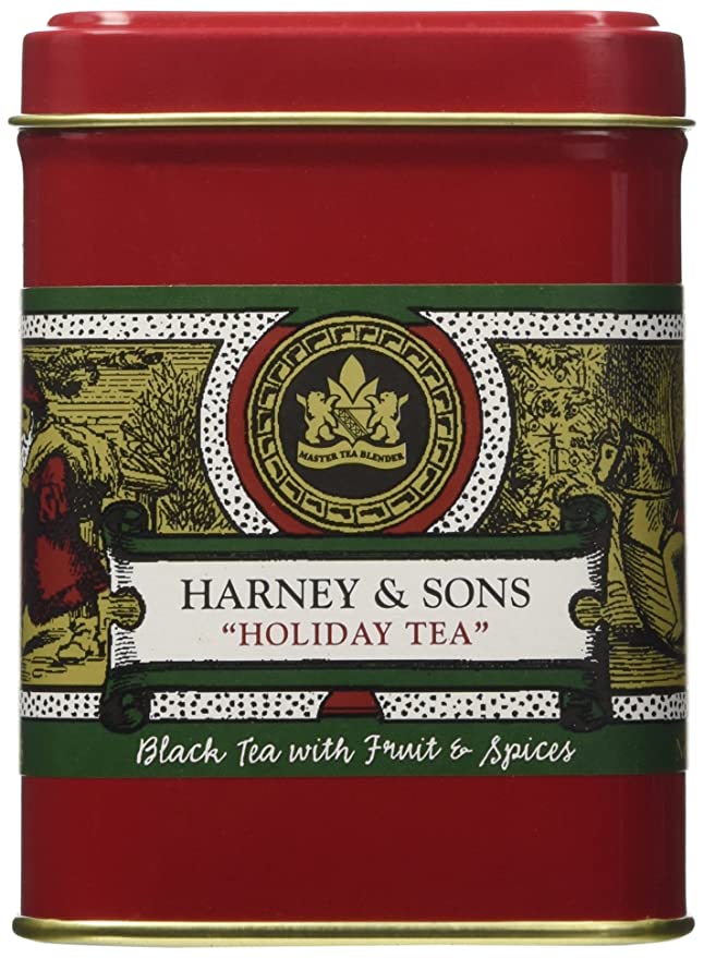 Holiday Tea Blend, Loose tea in 4 ounce red tin by Harney & Sons - 778554184551