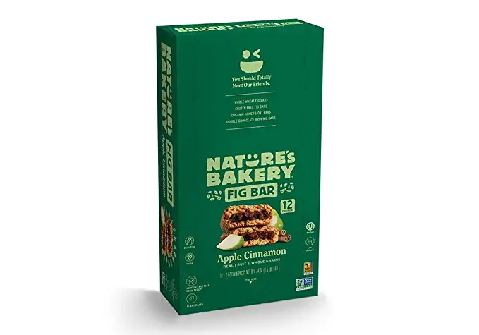  Nature's Bakery Whole Wheat Fig Bar, Vegan + Non-GMO, Apple Cinnamon (12 Count) - 778554996000