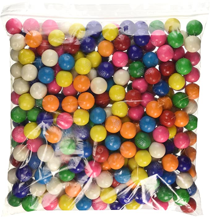  Dubble Bubble One Inch Gumballs Assorted Flavors 5 Pound Bag  - 609548072502