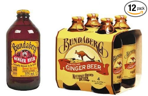 Bundaberg Ginger Beer Non-alcoholic Beverage (Australia), 12.68 Fl Oz (Pack of 12)  - 778894415421