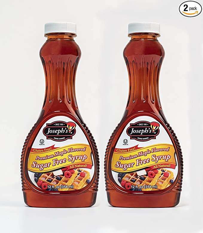  Joseph's Sugar Free Maple Syrup, 12oz - Pack of 2  - 780116977327