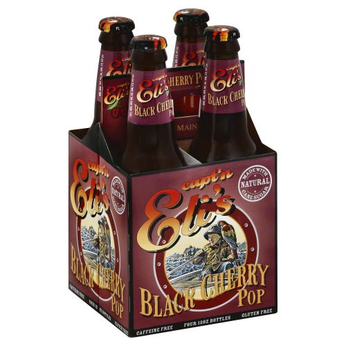 CAPTAIN E: Black Cherry Soda 4pk, 48 oz - 0780369114043