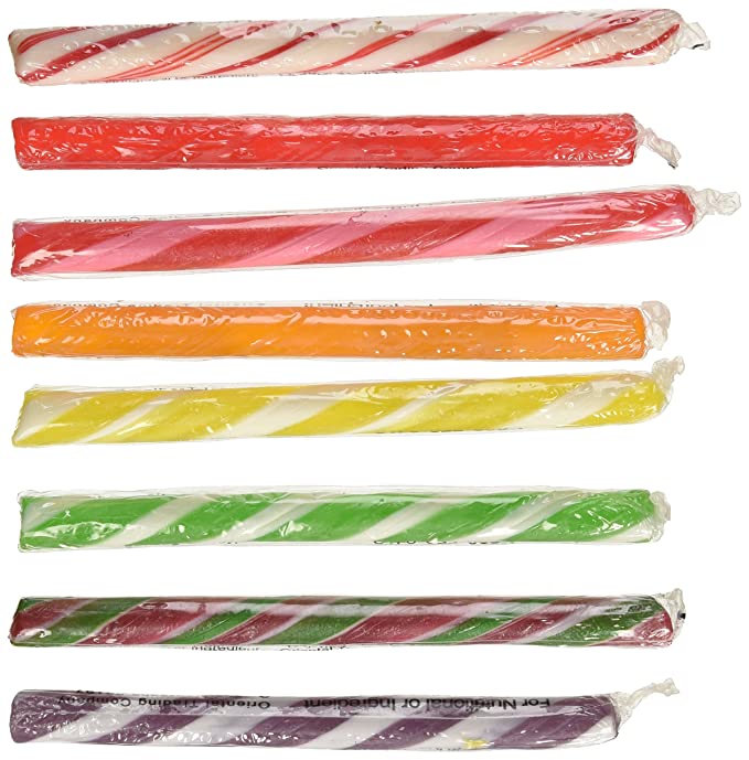  Old Fashioned Candy Sticks, Individually Wrapped, Nostalgic Candy Canes, 80 Pieces (Assorted)  - 780984101718