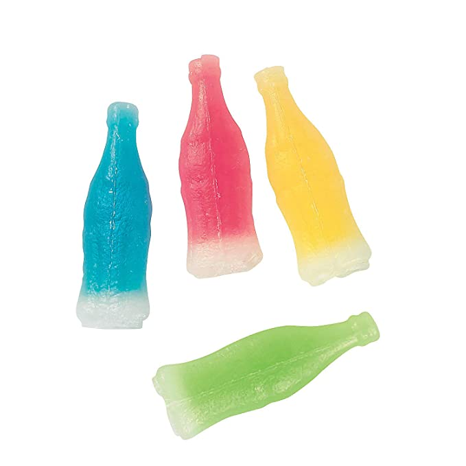  Wax Bottles Candy Drinks (1 pound, 50 bottles) Fun Nostalgic Candy  - 780984309435