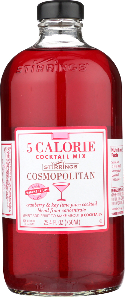 STIRRINGS: 5 Calorie Cosmopolitan Mix, 750 ml - 0780999004523