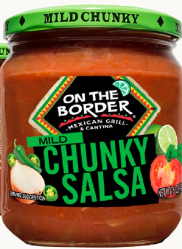 ON THE BORDER: Salsa Chunky Mild, 16 oz - 0781138709019