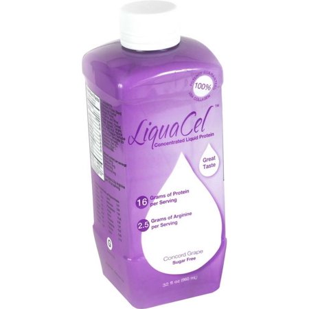 Liquacel Concentrated Liquid Protein, Sugar Free, Concord Grape, 32 Oz, - 782028000940