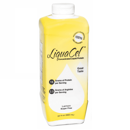 Liquacel Concentrated Liquid Protein Sugar Free Lemonade 32 oz - 782028001152