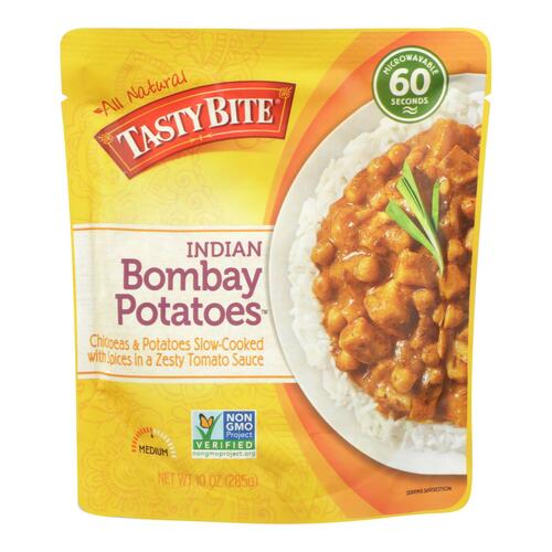 Tasty Bite Entree - Indian Cuisine - Bombay Potatoes - 10 Oz - Case Of 6 - 782733000013