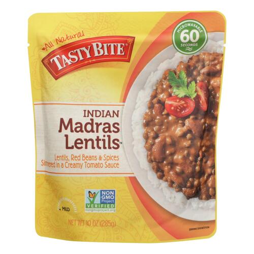 Tasty Bite Entree - Indian Cuisine - Madras Lentils - 10 Oz - Case Of 6 - indian
