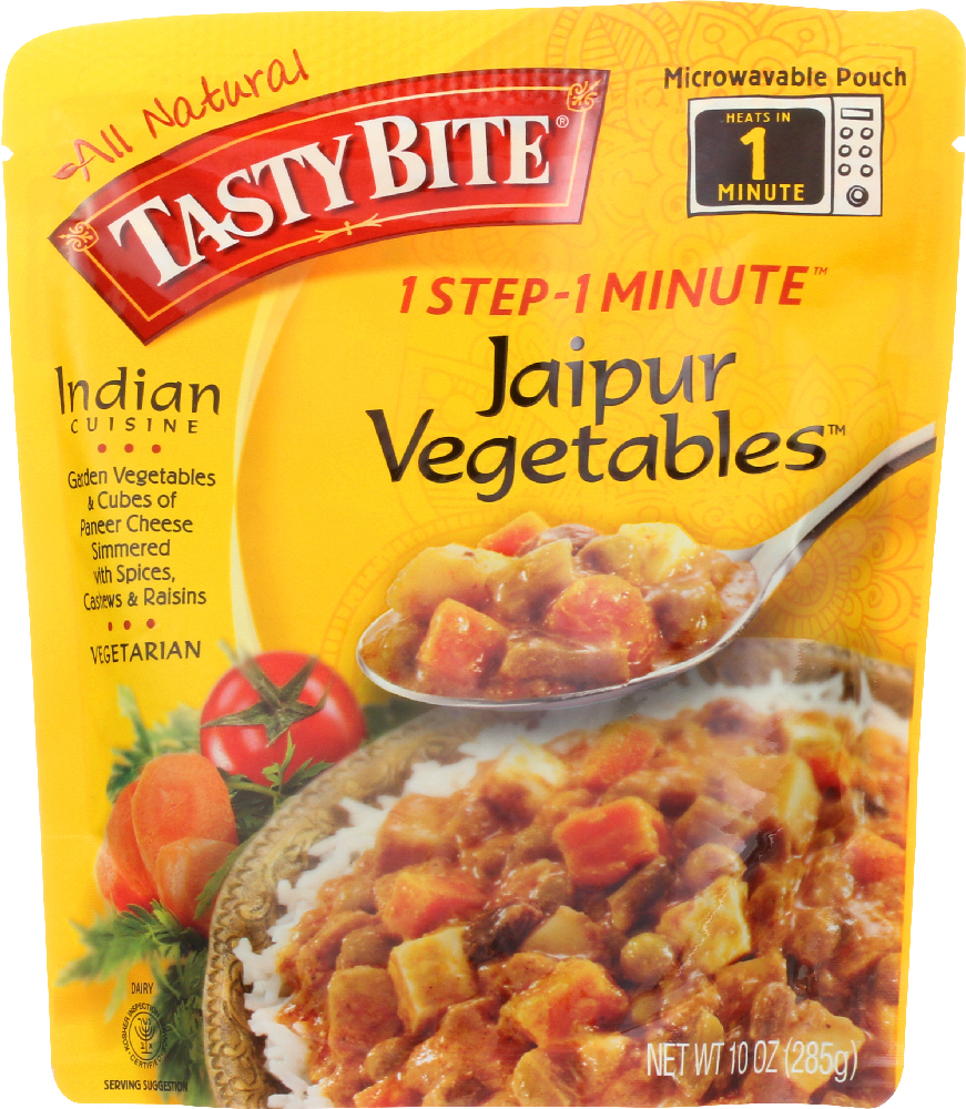 Tasty Bite Entrees - Indian Cuisine - Jaipur Vegetables - 10 Oz - Case Of 6 - 782733000051