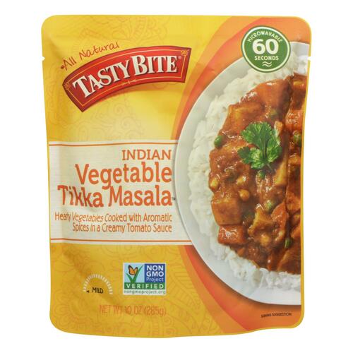 Tasty Bite Entree - Indian Cuisine - Vegetable Tikka Masala - 10 Oz - Case Of 6 - 782733000341
