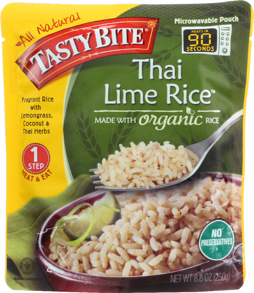 Tasty Bite Rice - Thai Lime - 8.8 Oz - Case Of 6 - 782733012085