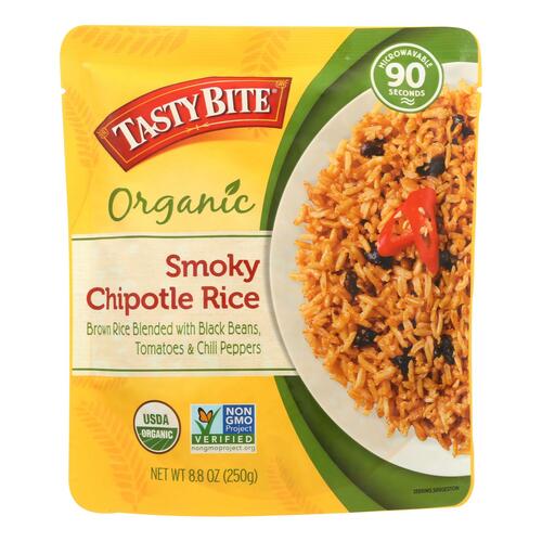 TASTY BITE: Organic Smoky Chipotle Rice, 8.8 oz - 0782733012290