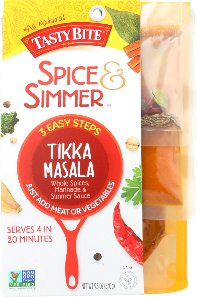 TASTY BITE: Spice & Simmer Tikka Masala, 9.52 oz - 0782733013518