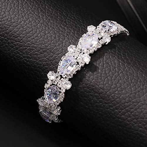 Water drop zircon bracelet women - 782890616140