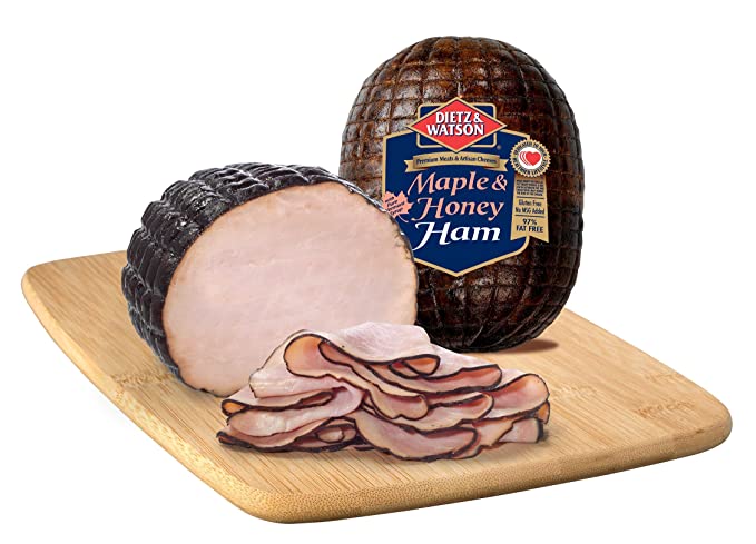 Dietz & Watson Sliced Honey Maple Ham, 0.5 lbs - 784682633854