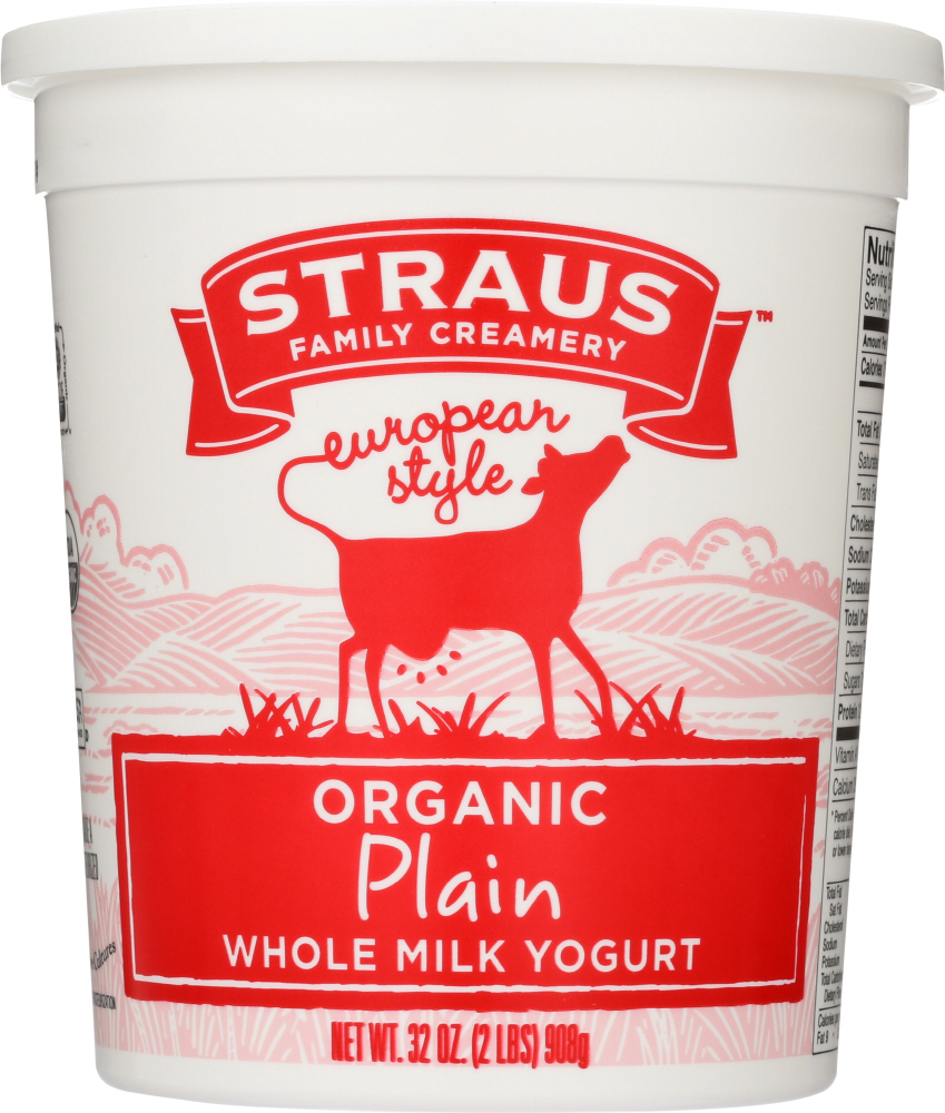 European Style Plain Whole Milk Organic Yogurt, Plain - 784830000804