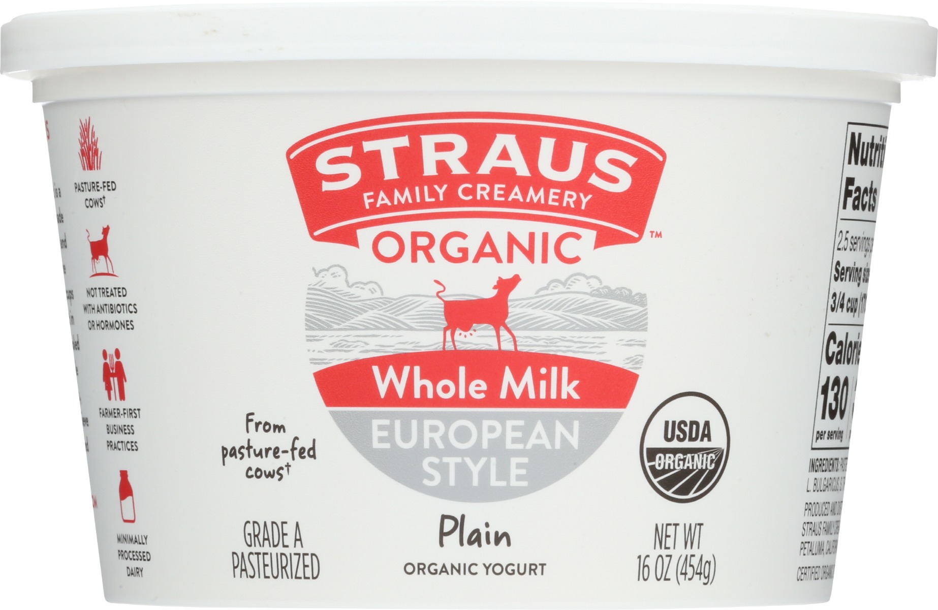 Plain Whole Milk European Style Yogurt, Plain - 784830000811