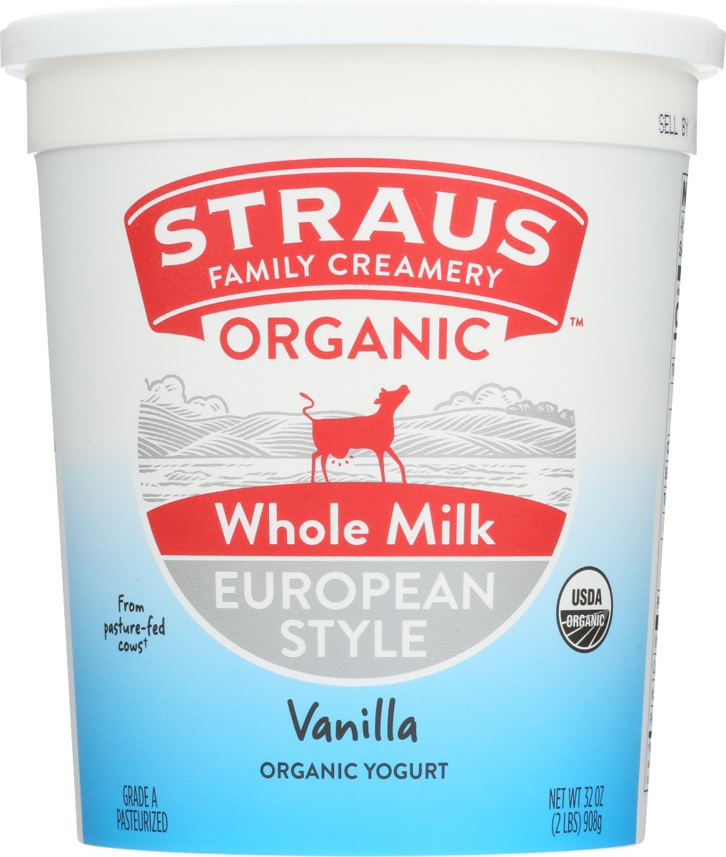 Vanilla Whole Milk European Style Yogurt, Vanilla - crushed