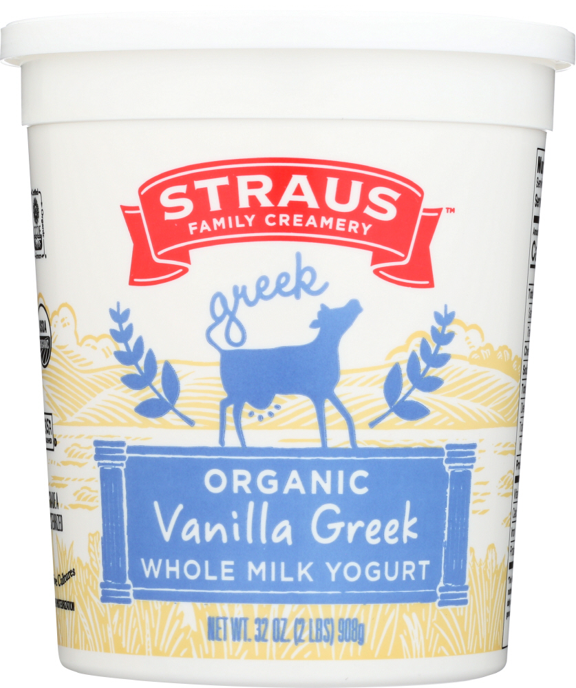 Vanilla Whole Milk Organic Greek Yogurt, Vanilla - 784830004406