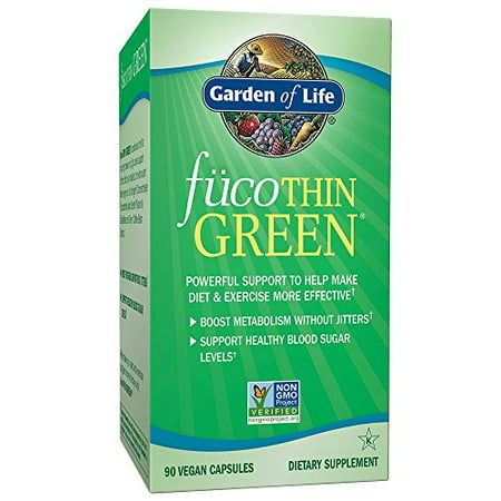 Garden of Life Fucoxanthin Supplements - FucoThin Green Diet Pill for Weight Loss with Green Coffee Bean Extract, 90 Capsules (B00AJNON3S) - 784922045010