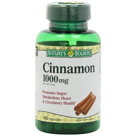 Nature's Bounty Cinnamon 1,000 mg Caps, 100 ct - 784922645180