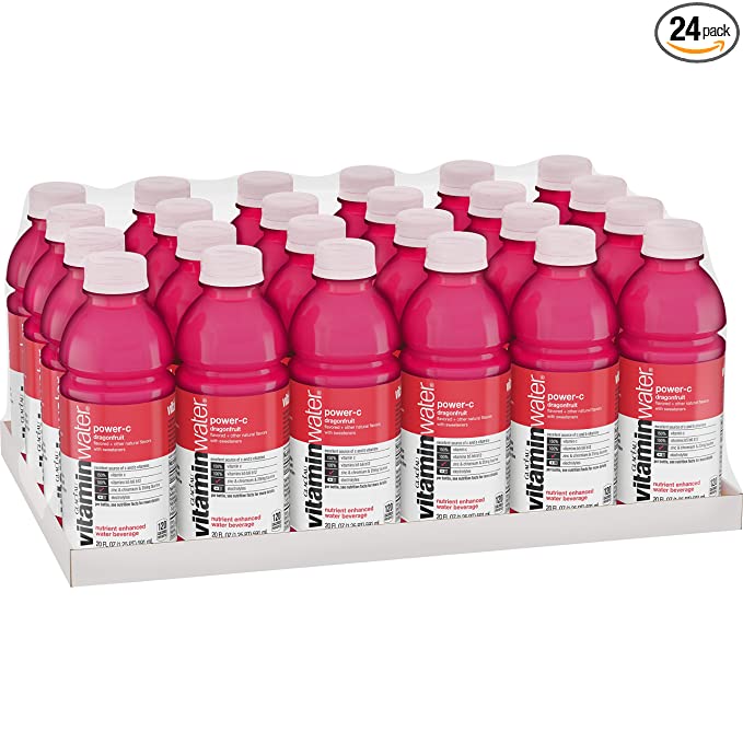 Glaceau, Vitamin Water, Nutrient Enhanced Water Beverage, Power-C Dragonfruit - 786162010001