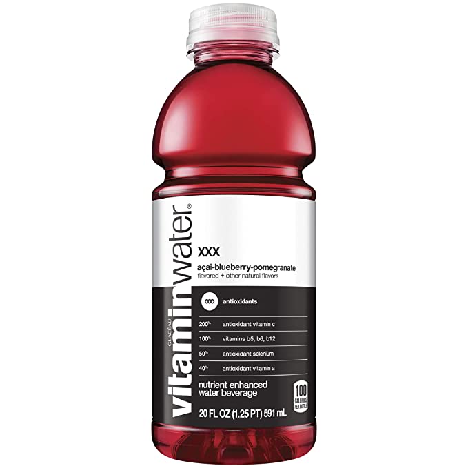 Glaceau, Vitamin Water, Nutrient Enhanced Water Beverage, Acai-Blueberry-Pom - smoked