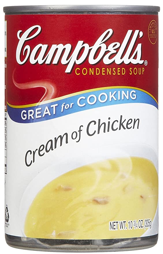  Campbell's, Condensed Cream of Chicken Soup, 10.5oz Can (Pack of 6)  - 051000010315