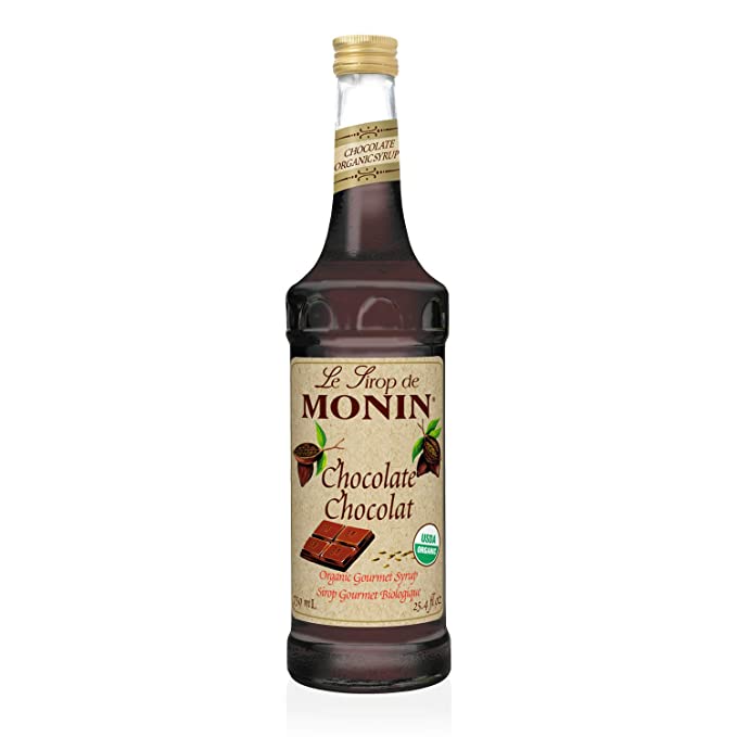 Monin Organic Chocolate Syrup, 750 ml bottle - 786173883038
