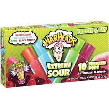  WARHEADS Extreme Sour 10 Freezer Pops 3 Boxes Freeze and Eat Treat Frozen Popsicles  - 786173911861