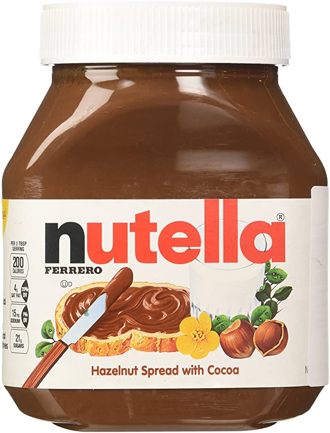  NUTELLA FERRERO, 2 JARS- 26.5 OUNCE , HAZELNUT SPREAD by Nutella  - 786173941134