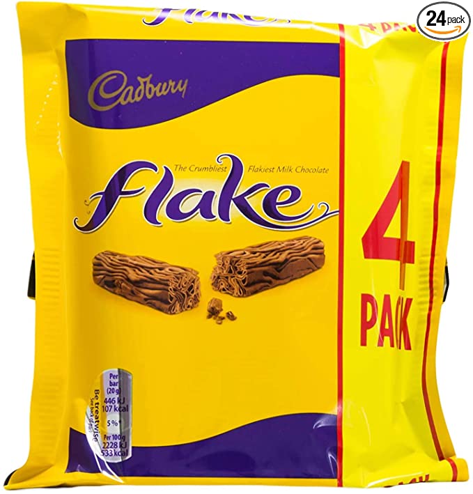  Cadbury Flake Bar 20g 0.7 Ounce (Pack of 24)  - 786173955063