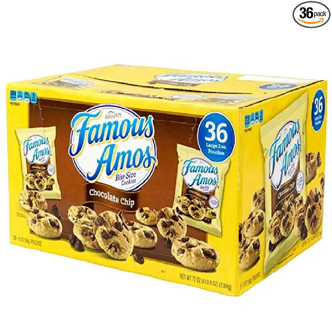  Famous Amos Chocolate Chip Cookies - 36/2 oz. by Famous Amos [Foods]  - 786173965055