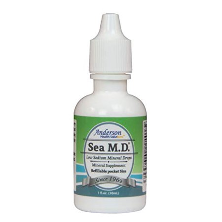 Anderson's Sea M.D. New Travel Size Concentrated Trace Mineral Drops, Ionic Electrolyte Magnesium Supplement, Aids in Muscle Cramps Joint Health, Liquid Magnesium, Easy to Take, 1 oz - 786601568575