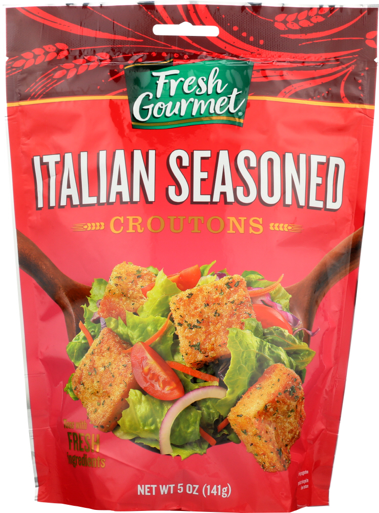 FRESH GOURMET: Italian Seasoned Croutons, 5 Oz - 0787359100161