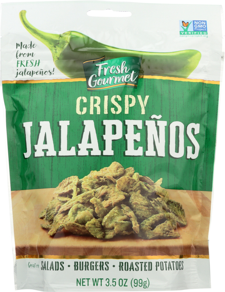 FRESH GOURMET: Crispy Jalapeno Lightly Salted, 3.5 Oz - 0787359175121