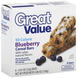 Great Value Cereal Bars - 78742075037