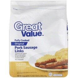 Great Value Pork Sausage Links - 78742117331