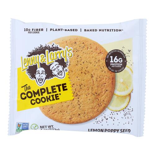 Lenny And Larry's The Complete Cookie - Lemon Poppyseed - 4 Oz - Case Of 12 - 0787692834648