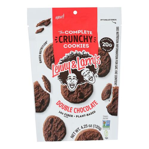 LENNY & LARRYS: Cookie Double Chocolate Crunchy, 4.25 oz - 0787692872008