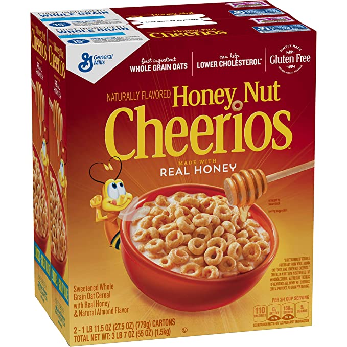  General Mills Honey Nut Cheerios, 55 oz. - 787776673613