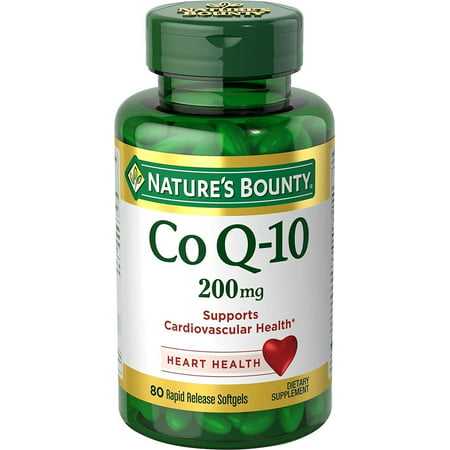 Nature s Bounty Co Q-10 200 mg 80 Rapid Release Softgels - 788021807241