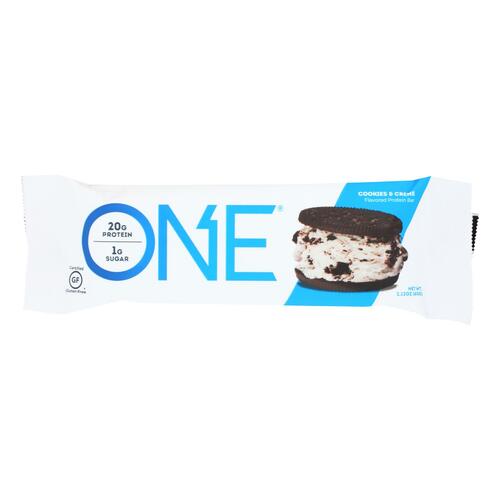 Cookies & Creme Flavored Protein Bar, Cookies & Creme - 788434108379