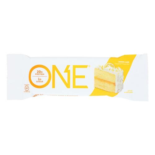 One Brands Lemon Cake Flavored Protein Bar Lemon Cake - Case Of 12 - 60 Grm - 788434108546